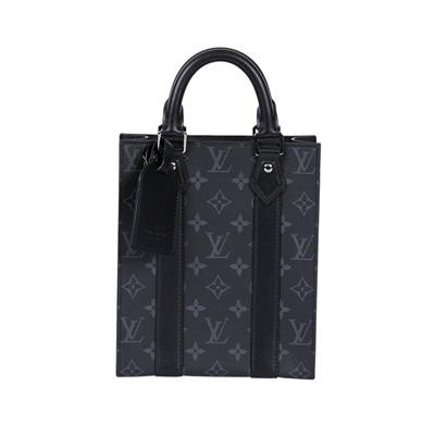 路易威登 LOUIS VUITTON Sac Plat Mini 老花帆布 手提 斜背包 M46453 晶片款  防塵袋/背帶/吊牌