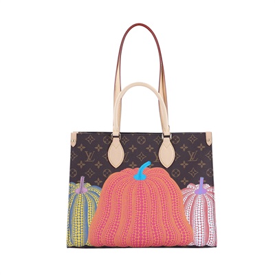 路易威登 LOUIS VUITTON OnTheGo MM 手提袋 單肩包 LVxYK 草間彌生 聯名 M46466 晶片款  原廠盒子/DSUT BAG