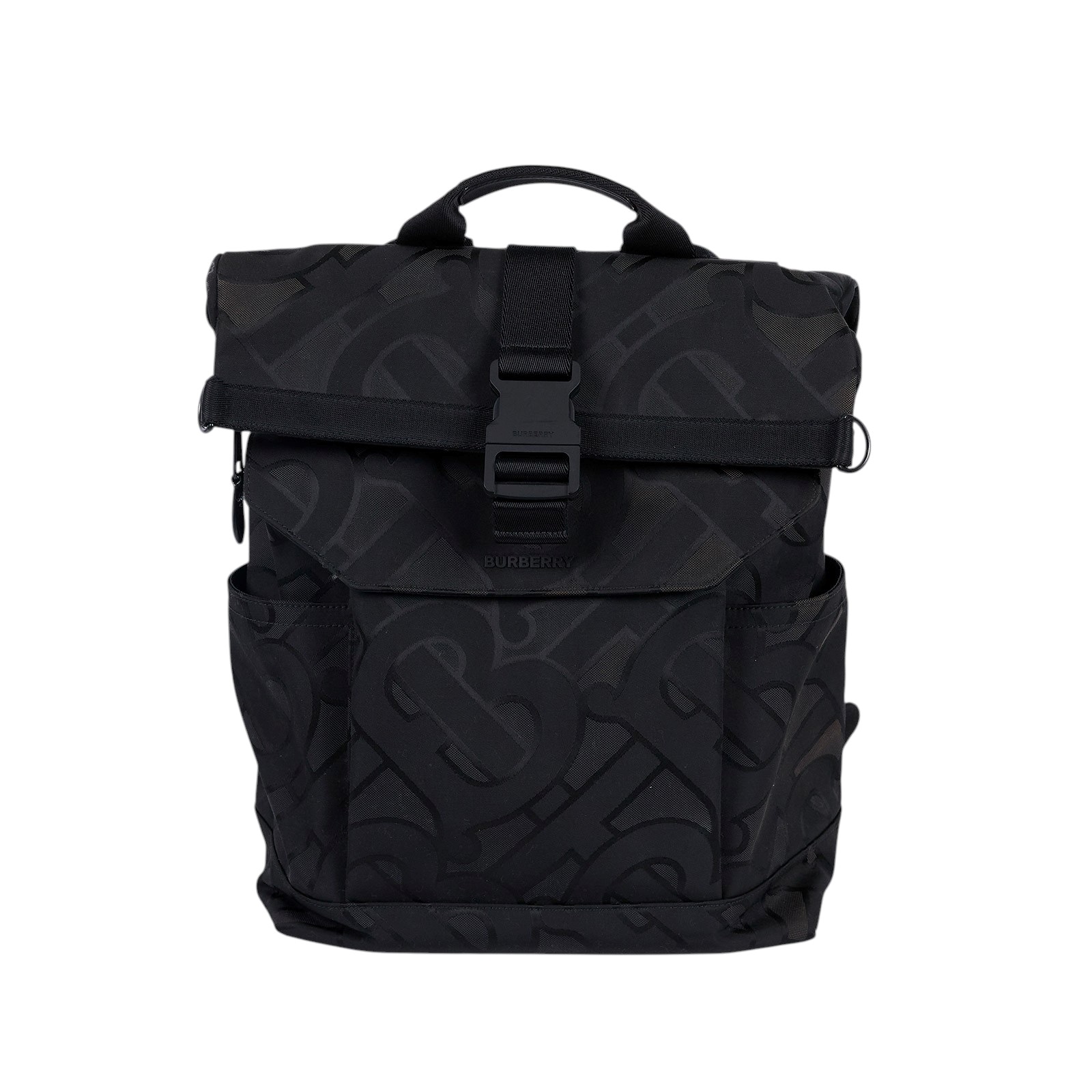 博柏利 BURBERRY The ML Rucksack 後背包 8053269 黑帆布後背包 原廠盒子/防塵袋