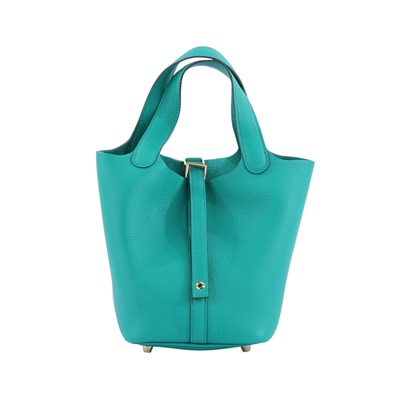 愛馬仕 Hermès Picotin Lock 18 菜籃子包 PT18 B AM 001 UH B刻 綠PICOTIN18 原廠盒子/防塵袋/購買證明/鎖組