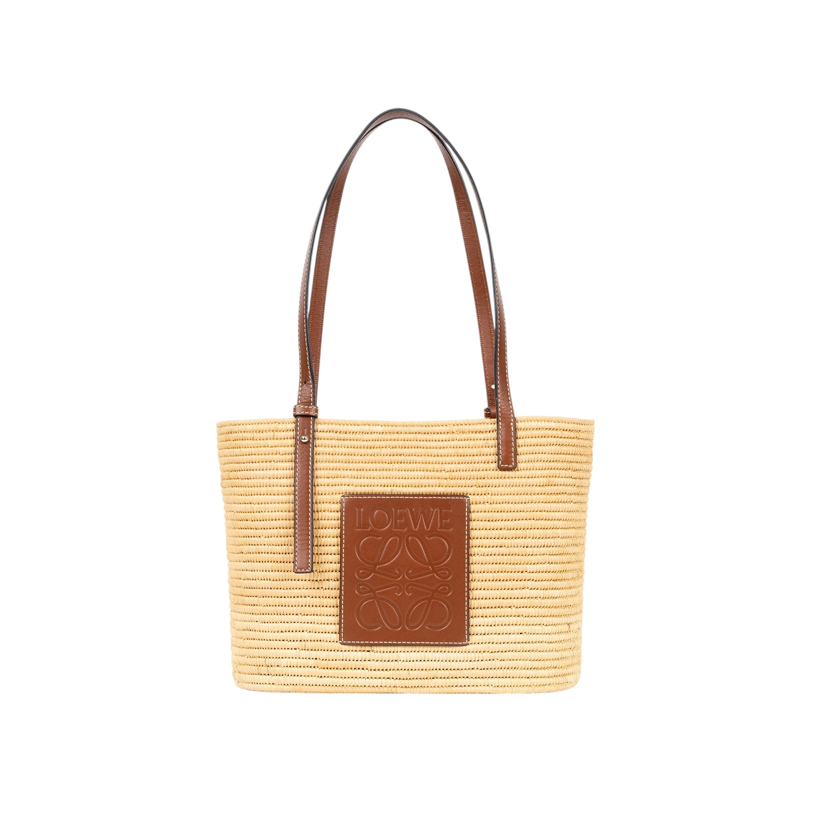 羅意威 LOEWE Square Basket 手袋 小型 A223099X02 草編方形肩背包 防塵袋