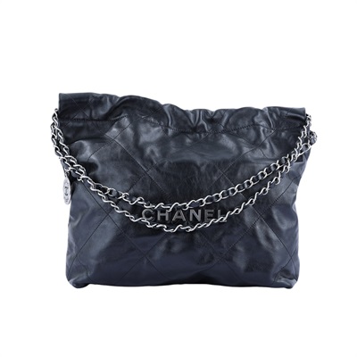 香奈兒 CHANEL 22 小型 束口包 AS3260 晶片款 黑銀22BAG 小號 原廠盒子/防塵袋/內袋