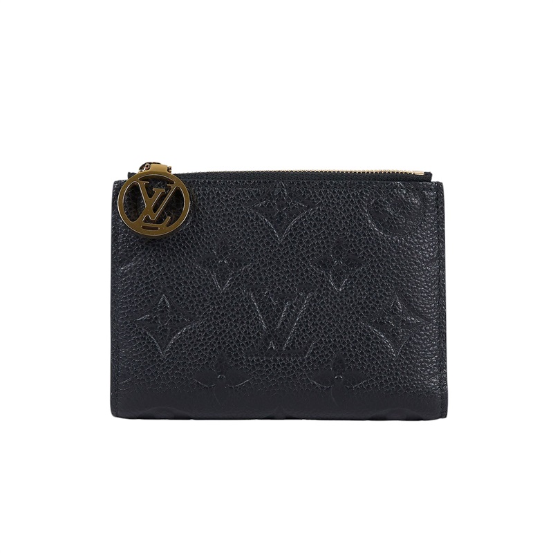 路易威登 LOUIS VUITTON Lisa 錢包 零錢夾 黑色 M83365 晶片款 黑金Lisa對折短夾 原廠盒子/防塵袋