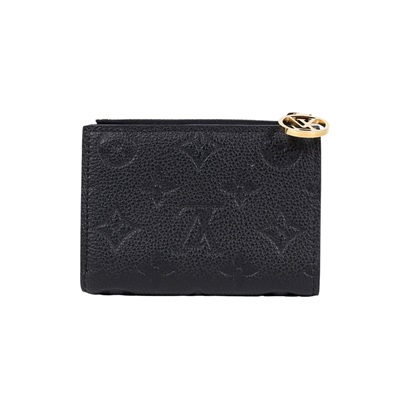 路易威登 LOUIS VUITTON Lisa 錢包 零錢夾 黑色 M83365 晶片款 黑金Lisa對折短夾 原廠盒子/防塵袋