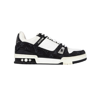 路易威登 LOUIS VUITTON LV Trainer 運動鞋 1A9JG4 黑白TRAINER#5.5 防塵袋
