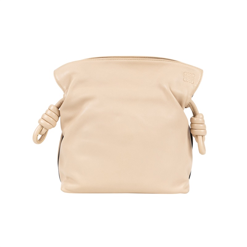 羅意威 LOEWE Mini Flamenco clutch 小牛皮 迷你 肩背包 A411FC2X37 奶茶FLAMENCO MINI 防塵袋