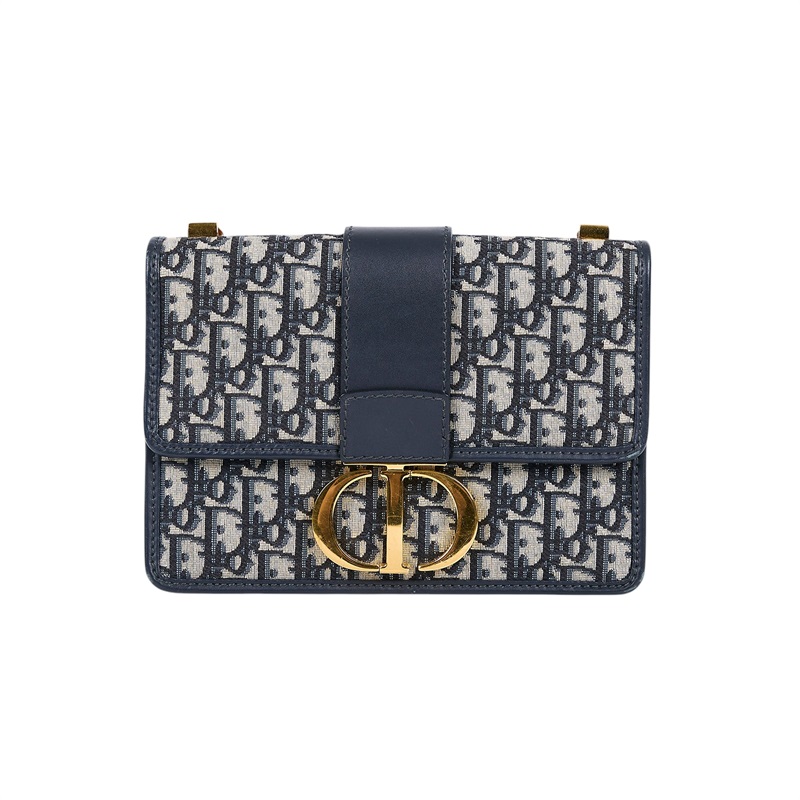 迪奧 CHRISTIAN DIOR 30 Montaigne 包 M9203UTZQ 藍緹花蒙田30 無附屬品