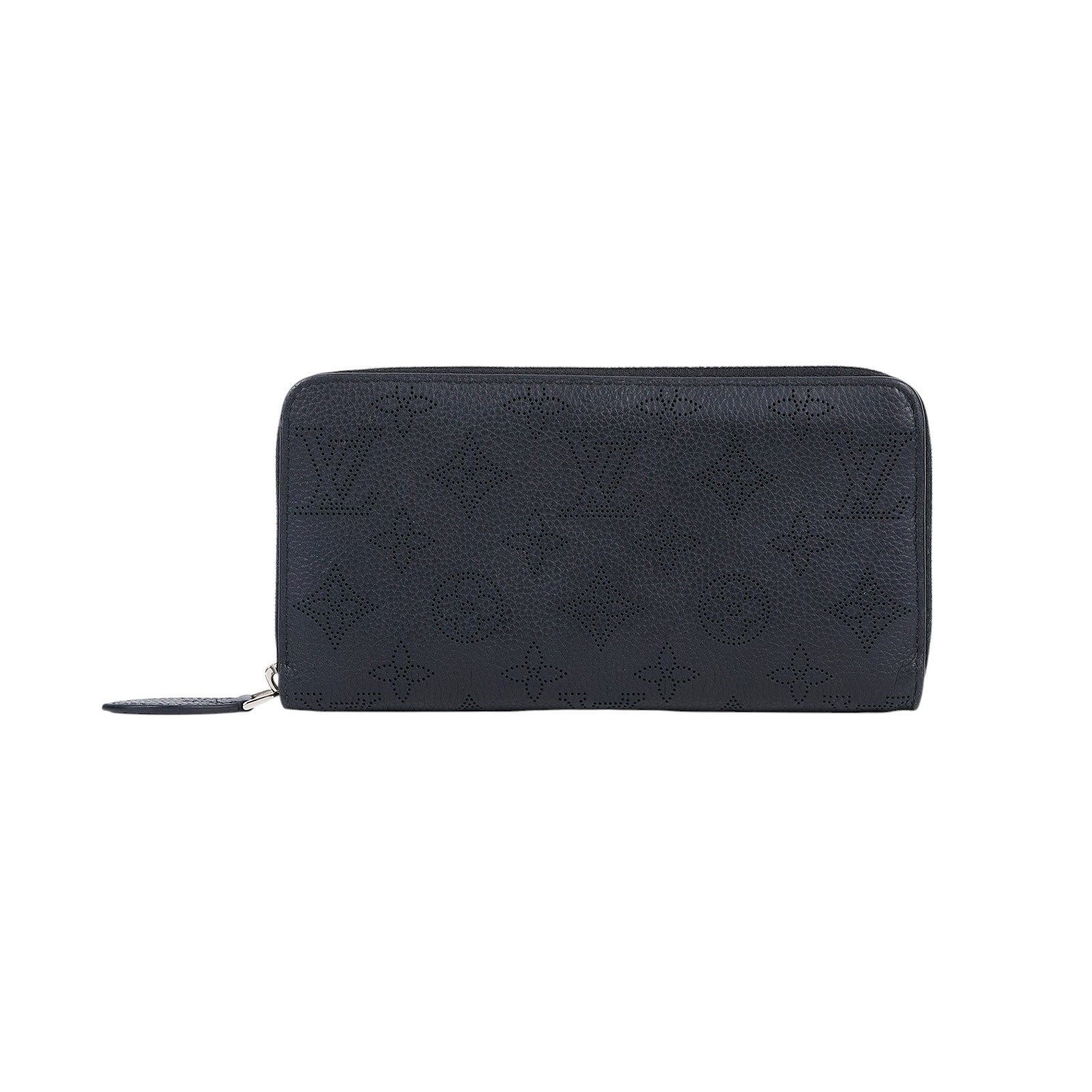 路易威登 LOUIS VUITTON 拉鏈錢包 小牛皮 黑色 M61867 晶片款 黑雷射洞洞拉鍊長夾 原廠盒子/防塵袋/購買證明/晶片消磁