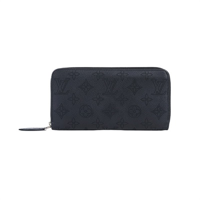 路易威登 LOUIS VUITTON 拉鏈錢包 小牛皮 黑色 M61867 晶片款 黑雷射洞洞拉鍊長夾 原廠盒子/防塵袋/購買證明/晶片消磁