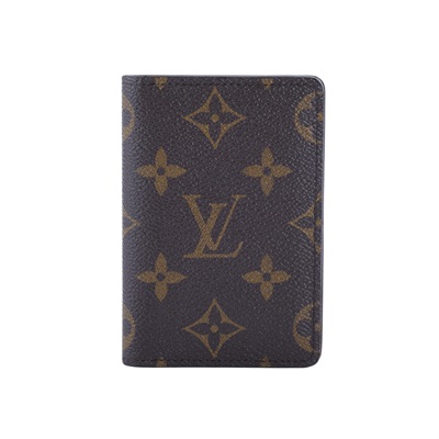 路易威登 LOUIS VUITTON 袋裝萬用錢包 經典帆布 M60502 晶片款 原花對開卡夾 原廠盒子/防塵袋