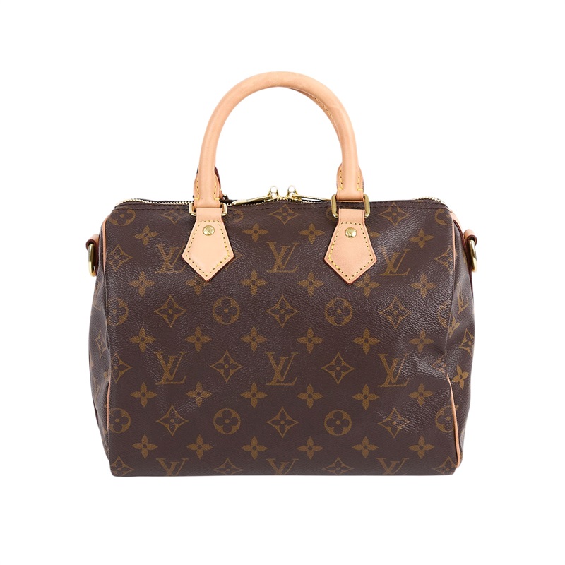 路易威登 LOUIS VUITTON Speedy Bandoulière  25 經典帆布 手提 斜背 波士頓包 M41113  背帶/鎖組