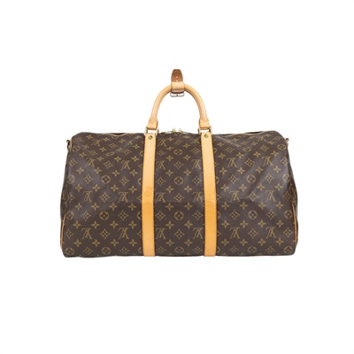 路易威登 LOUIS VUITTON Keepall Bandoulière 50 Monogram經典帆布 波士頓包  旅行袋 M41416  防塵袋/背帶/吊牌
