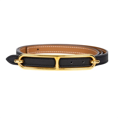愛馬仕 Hermès Roulis 皮帶釦 雙面皮腰帶 1.3 cm ROB_85 W FM 150 W刻黑金棕雙面ROULIS皮帶#85 防塵袋