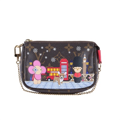 路易威登 LOUIS VUITTON Vivienne Mini Pochette Accessoire 鏈袋零錢包 M80863  無附屬品