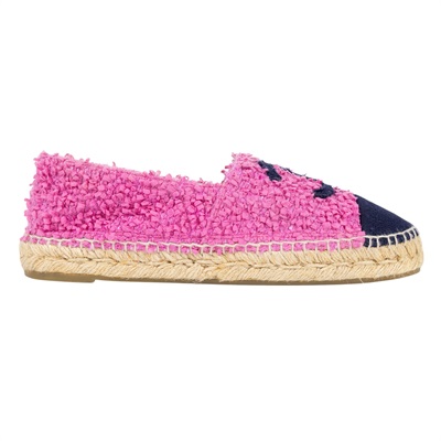 香奈兒 CHANEL Espadrilles 漁夫鞋 G29762_39 粉毛尼鉛筆鞋#39 原廠盒子/防塵袋