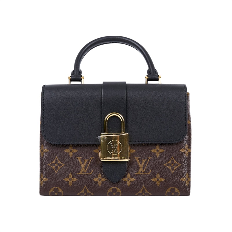 路易威登 LOUIS VUITTON Locky BB 手提包 黑色 M44141 晶片款 黑拼原花LOCKY BB手提肩背包 原廠盒子/防塵袋/購買證明