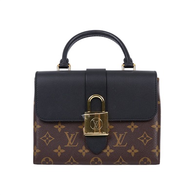 路易威登 LOUIS VUITTON Locky BB 手提包 黑色 M44141 晶片款 黑拼原花LOCKY BB手提肩背包 原廠盒子/防塵袋/購買證明