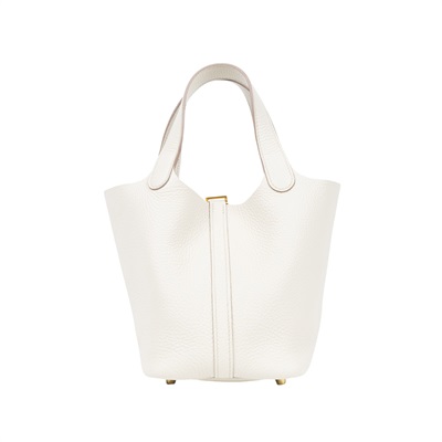 愛馬仕 Hermès Picotin Lock 18 菜籃子包 PT18 H056289CC/W PU 007 NI  防塵袋2/鎖組/購買證明影本