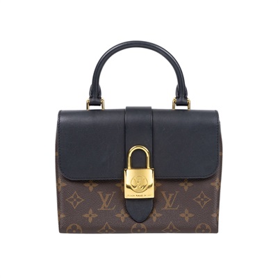 路易威登 LOUIS VUITTON Locky BB 手提包 黑色 M44141 晶片款 黑拼原花LOCKY BB手提肩背包 原廠盒子/防塵袋/背帶