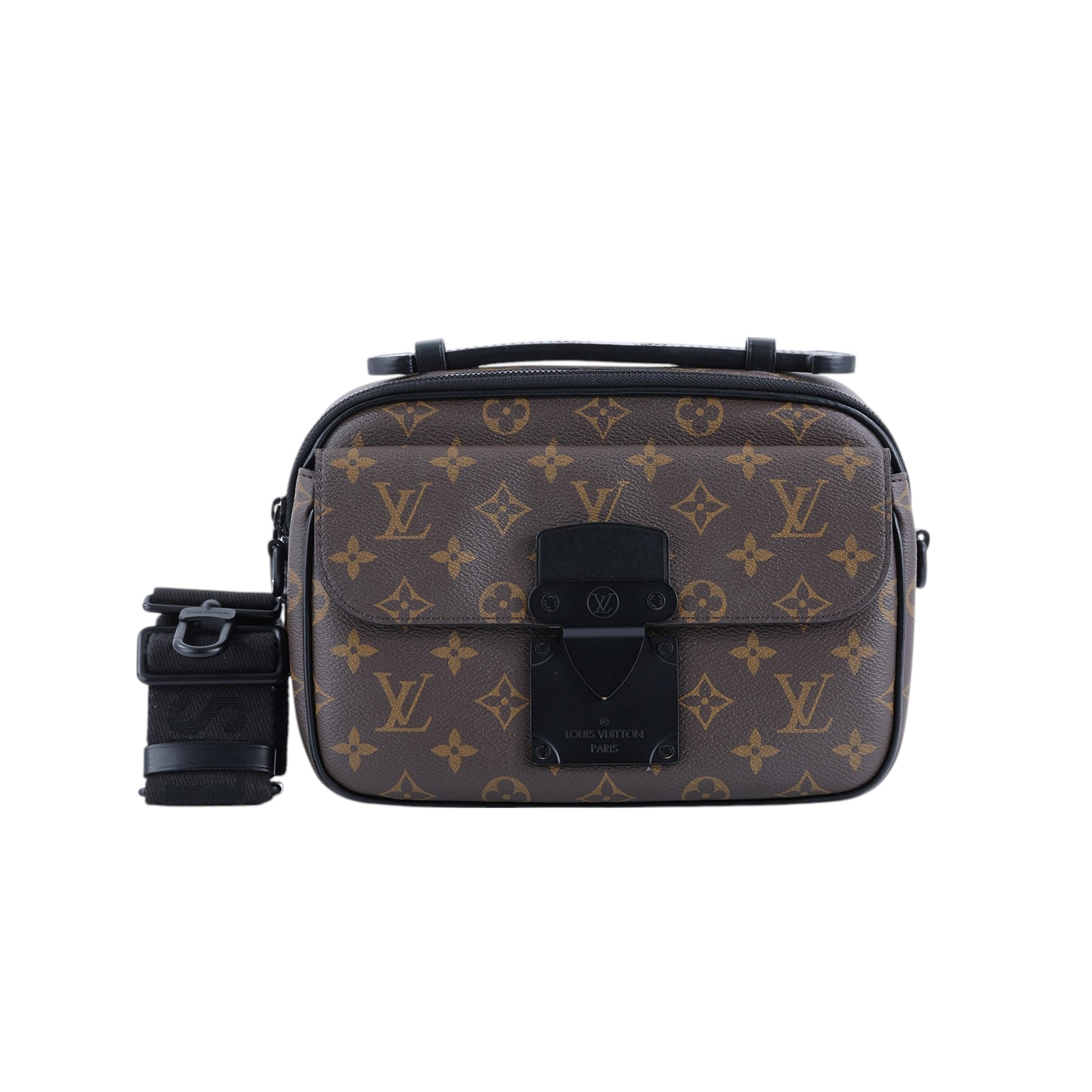 路易威登 LOUIS VUITTON S Lock 郵差包 塗層帆布 M45806 晶片款 原花S Lock 郵差包 背帶