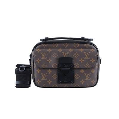 路易威登 LOUIS VUITTON S Lock 郵差包 塗層帆布 M45806 晶片款 原花S Lock 郵差包 背帶