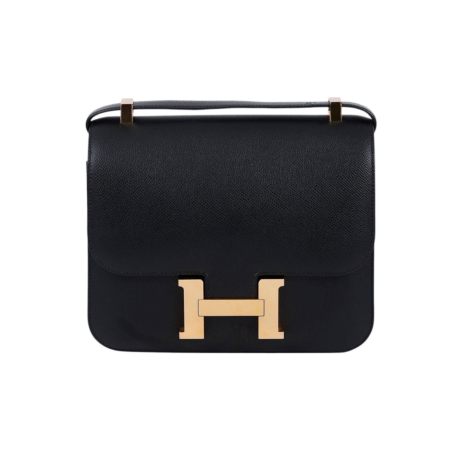 愛馬仕 Hermès Constance Bag 康康包 24 CN24 Y HT B15 AU Y刻 黑金CONSTANCE24 無附屬品