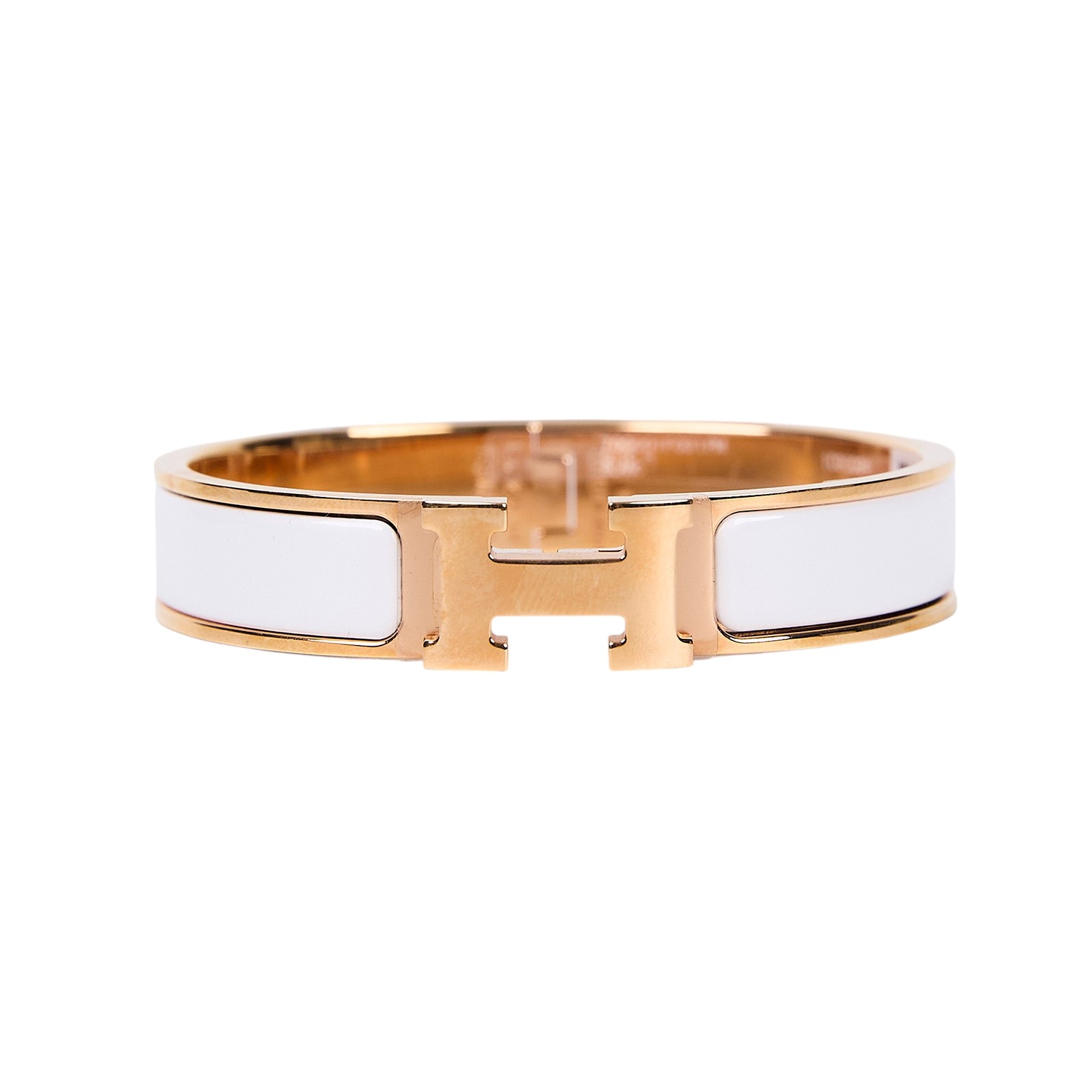 愛馬仕 Hermès Clic H PM 手環 白色 H700001FO31PM 700001FO31PM/ST1213  原廠盒子/防塵袋