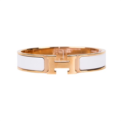 愛馬仕 Hermès Clic H PM 手環 白色 H700001FO31PM 700001FO31PM/ST1213  原廠盒子/防塵袋