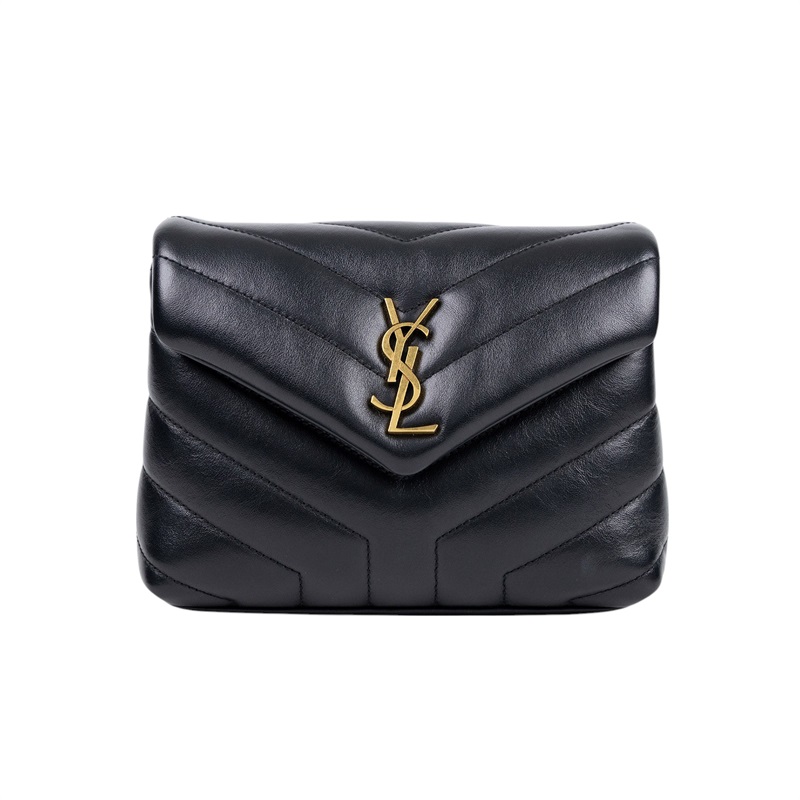 聖羅蘭 YSL SAINT LAURENT Loulou 絎縫 小牛皮 TOY 迷你 手袋  肩背 斜背包 678401DV706  原廠盒子/防塵袋/背帶