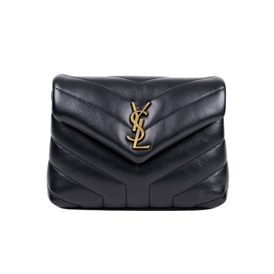 聖羅蘭 YSL SAINT LAURENT Loulou 絎縫 小牛皮 TOY 迷你 手袋  肩背 斜背包 678401DV706  原廠盒子/防塵袋/背帶