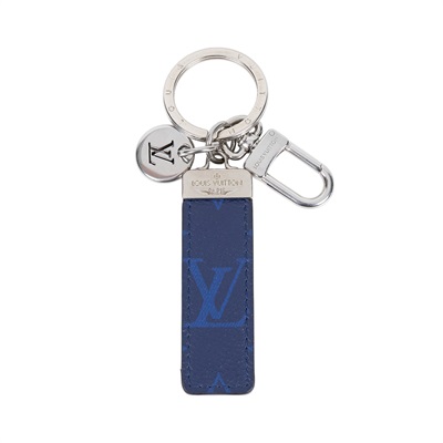 路易威登 LOUIS VUITTON Neo LV Club 手袋吊飾兼鑰匙扣 鈷色 M01525 藍原花Neo LV Club鑰匙圈 購買證明