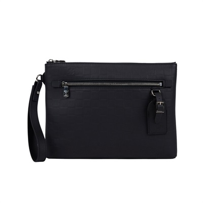 路易威登 LOUIS VUITTON Takeoff Pouch 手拿包 N40504 晶片款 黑棋盤格壓紋Takeoff手拿包 原廠盒子/防塵袋/吊牌/發票