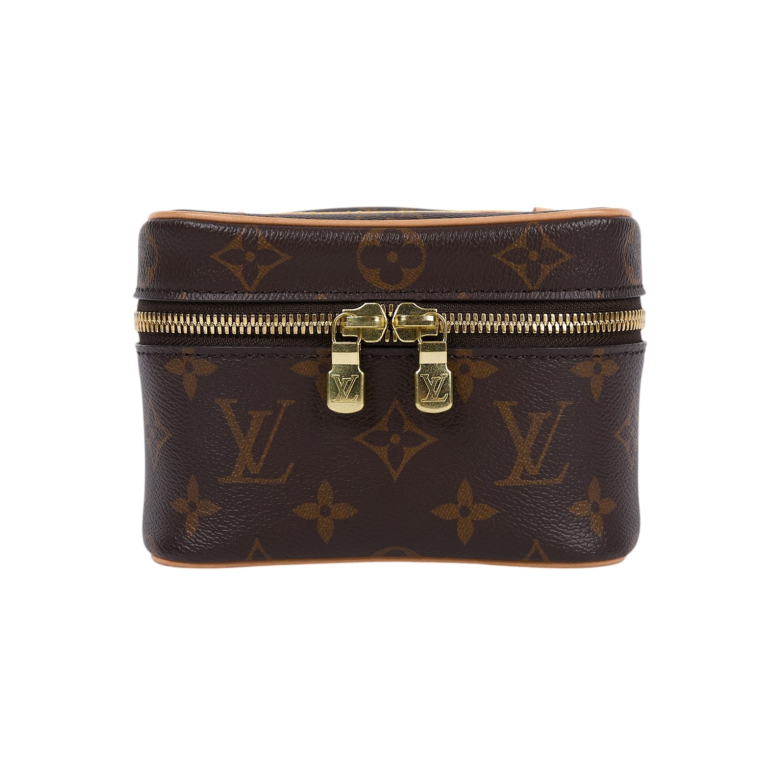 路易威登 LOUIS VUITTON Nice Nano 經典帆布 梳洗袋 化妝箱 M44936 晶片款 原花Nice Nano化妝包 無附屬品