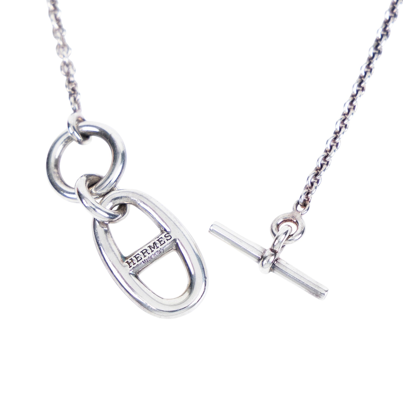 愛馬仕 Hermès Chaine dAncre 墜飾 H104141Bv00  豬鼻項鍊 原廠盒子