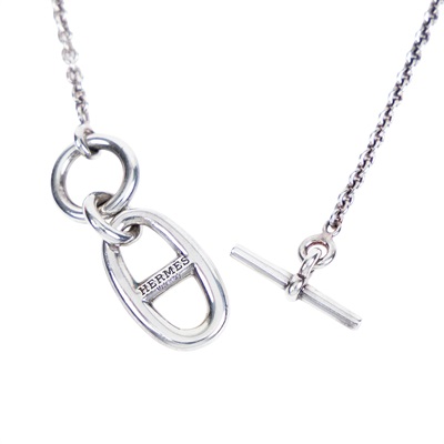 愛馬仕 Hermès Chaine dAncre 墜飾 H104141Bv00  豬鼻項鍊 原廠盒子