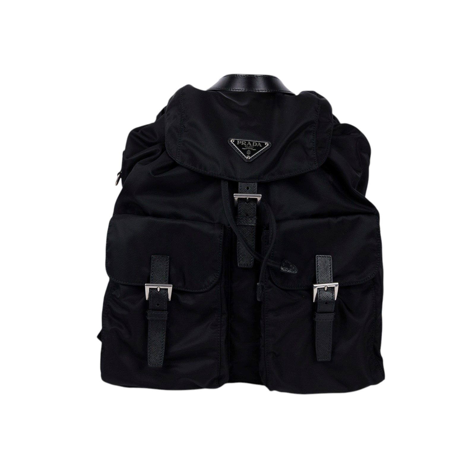 普拉達 PRADA Re-Nylon 背囊 2VZ110_2C26 黑尼龍後背包 原廠盒子/防塵袋2/背帶/發票