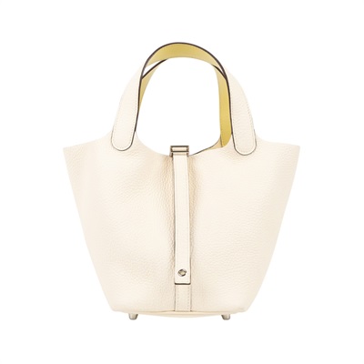 愛馬仕 Hermès Picotin Lock 18 菜籃子包 PT18 Z AM 002 UH Z刻 奶油白PICOTIN18 無附屬品