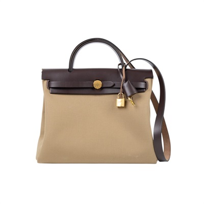 愛馬仕 Hermès Herbag Zip 31 HER31 B MN 012 KD B刻 咖綠拚色HERBAG31 內袋/鎖組
