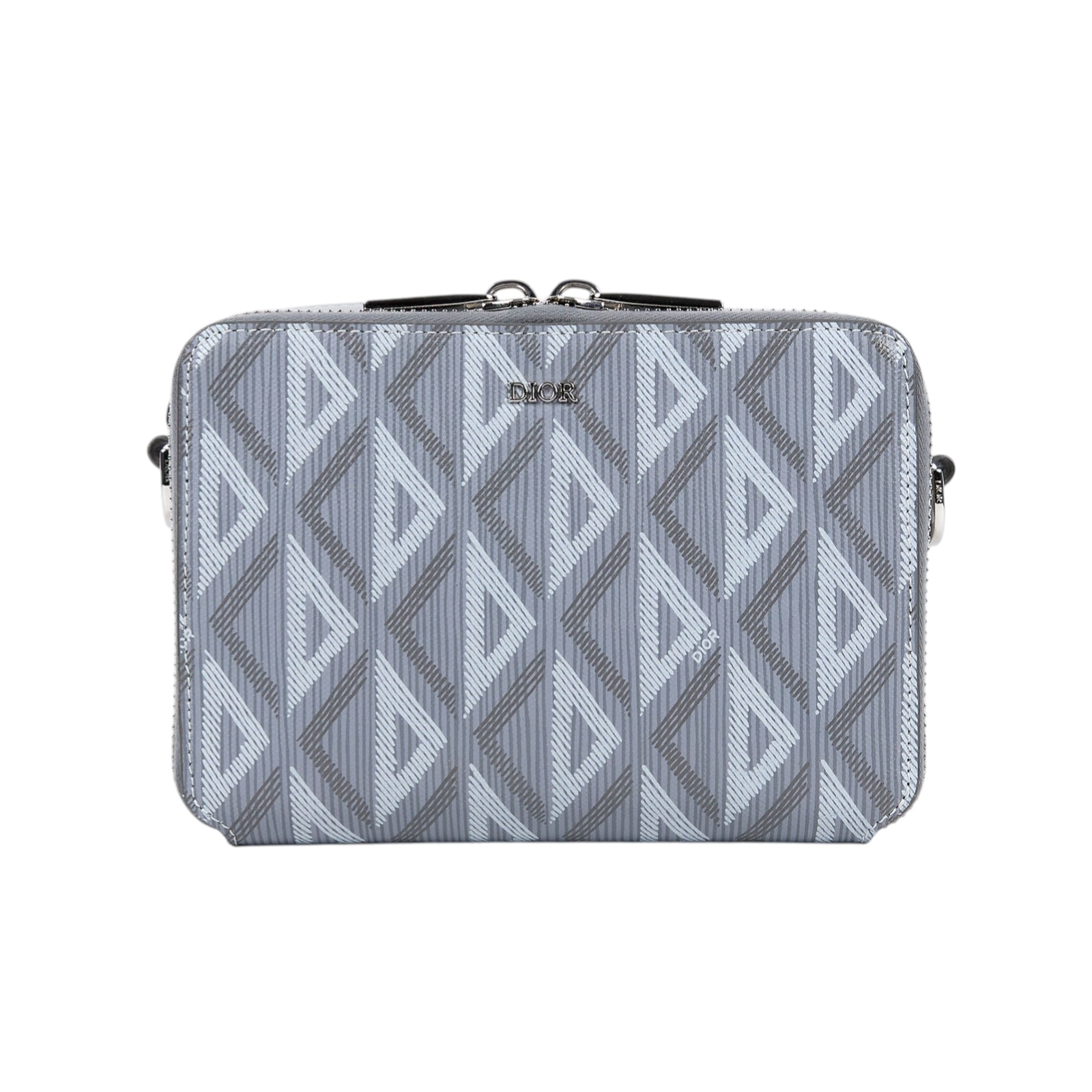 迪奧 CHRISTIAN DIOR CD Diamond Pouch Bag 斜背包 2ESBC119DCO 灰CC DIOAMON 相機包 防塵袋/背帶