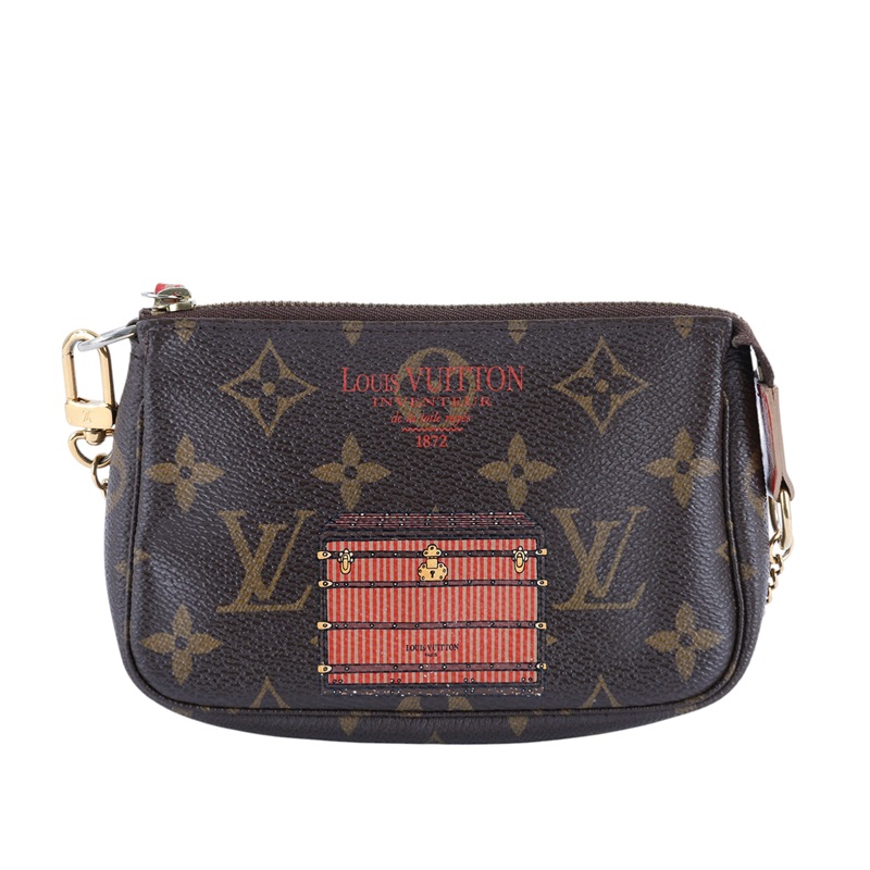 路易威登 LOUIS VUITTON Pochette Accessoires Trunks & Locks 鏈帶包 M60417  原廠盒子/防塵袋