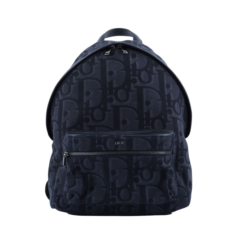 迪奧 CHRISTIAN DIOR Rider 後背包  黑帆布Rider後背包 無附屬品