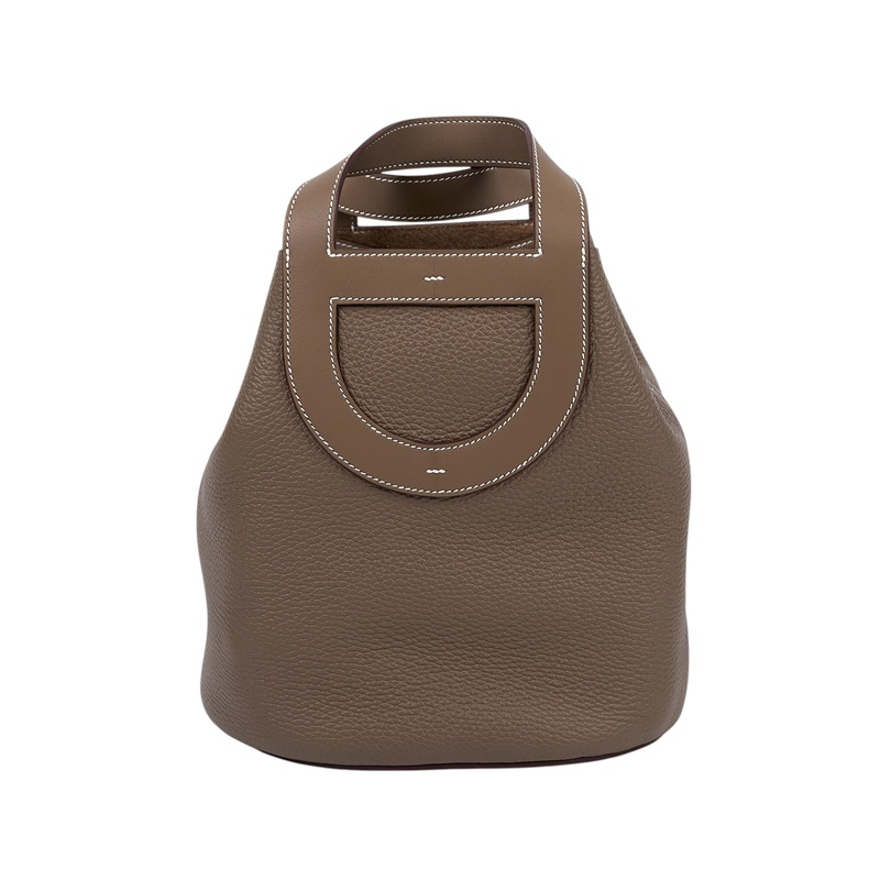 愛馬仕 Hermès In The Loop 23  豬鼻 菜籃子包 金色五金 étoupe étoupe H084116CCAA H084116/W MN 001 KD  原廠盒子/防塵袋/購買證明