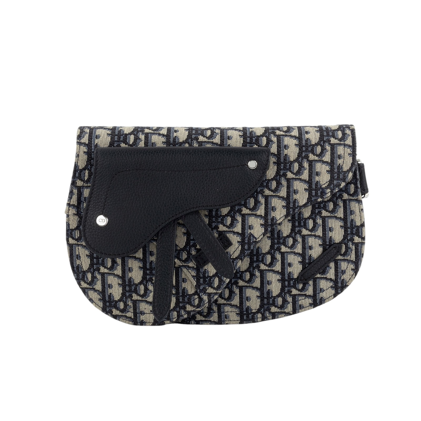 迪奧 CHRISTIAN DIOR Saddle Oblique 馬鞍包 1ADPO095YKY 藍堤花SADDLE肩背包 原廠盒子/防塵袋/保證卡/購買證明