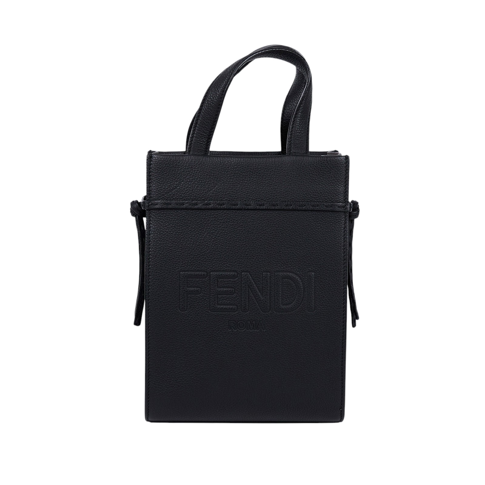 芬迪 FENDI Go To 迷你手提包 7VA584AMAC 黑琴譜包 原廠盒子/防塵袋/背帶/購買證明