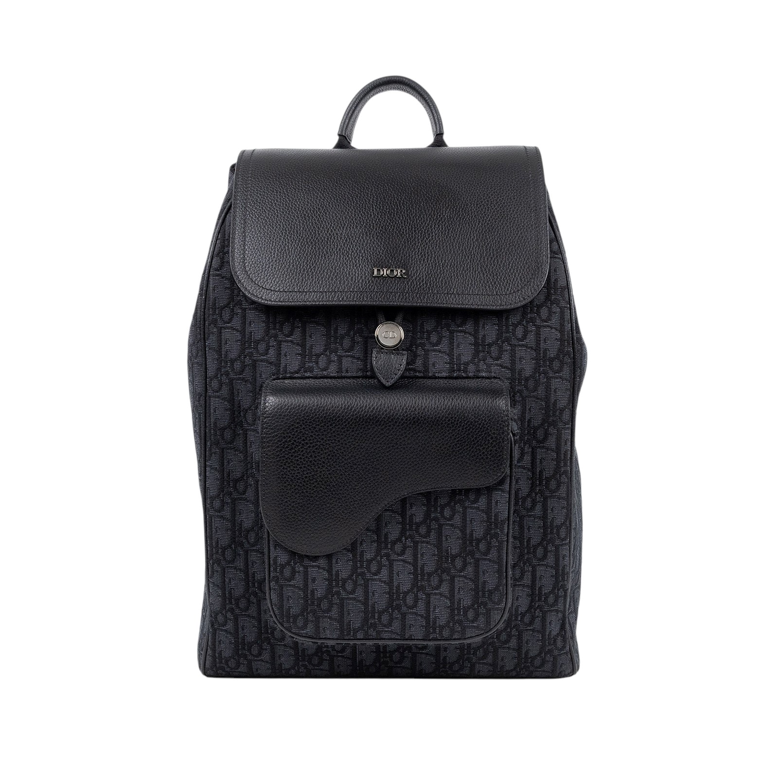 迪奧 CHRISTIAN DIOR Backpack 後背包 1ADBA041YKS 黑原花後背包 原廠盒子/防塵袋/購買證明/保證卡