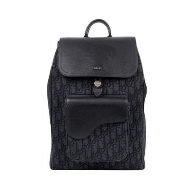 迪奧 CHRISTIAN DIOR Backpack 後背包 1ADBA041YKS 黑原花後背包 原廠盒子/防塵袋/購買證明/保證卡