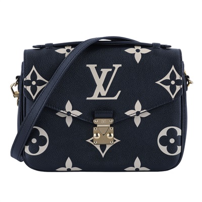 路易威登 LOUIS VUITTON Pochette Métis LOGO 牛皮 釦式 手提 斜背包 M45773 晶片款  背帶