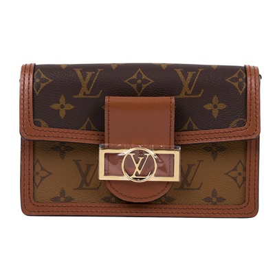 路易威登 LOUIS VUITTON Dauphine 鏈帶錢包 M68746 晶片款 原花Dauphine WOC 原廠盒子/防塵袋/背帶