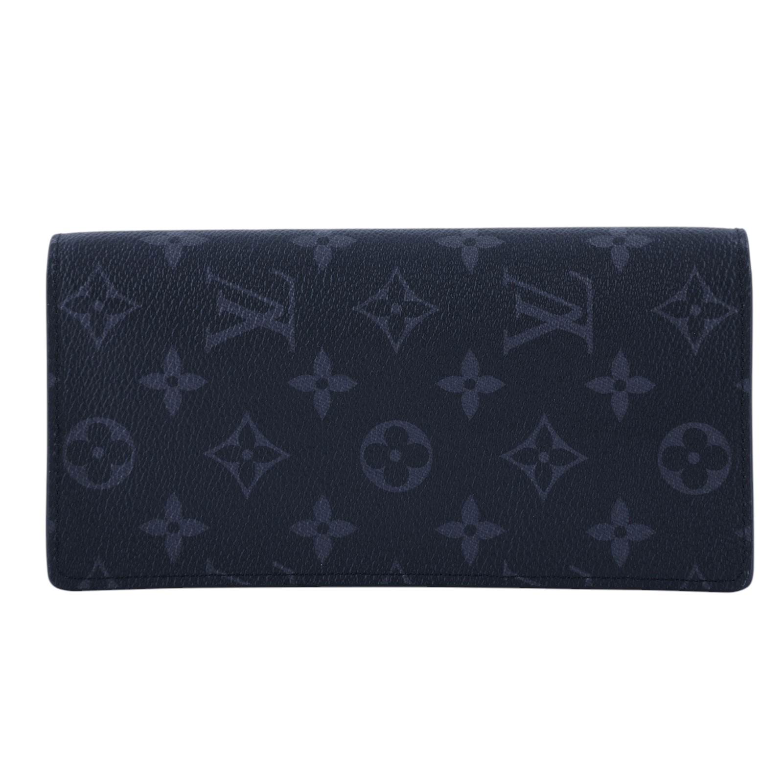 路易威登 LOUIS VUITTON Brazza 錢包 Monogram Eclipse 帆布 長夾 M61697 晶片款  原廠盒子/防塵袋