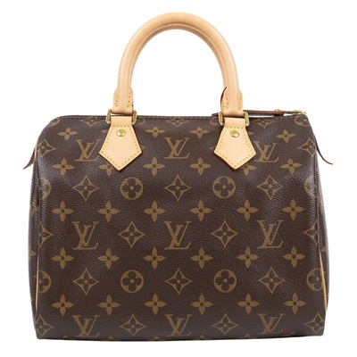 路易威登 LOUIS VUITTON Speedy 25 波士頓包 經典帆布 M41109 晶片款  原廠盒子/防塵袋2/鎖組/購買證明/發票